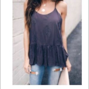 NWT Vici peplum tank S